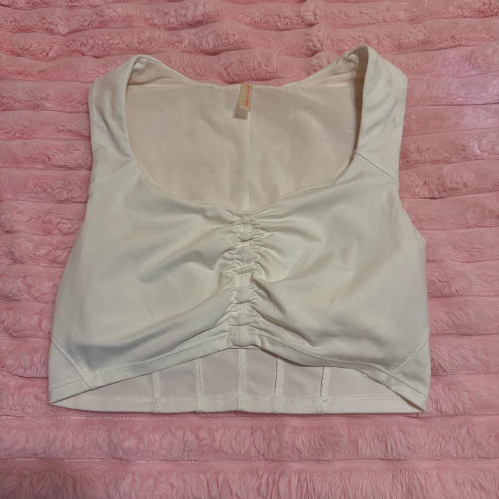 White free people movement workout top/sports bra